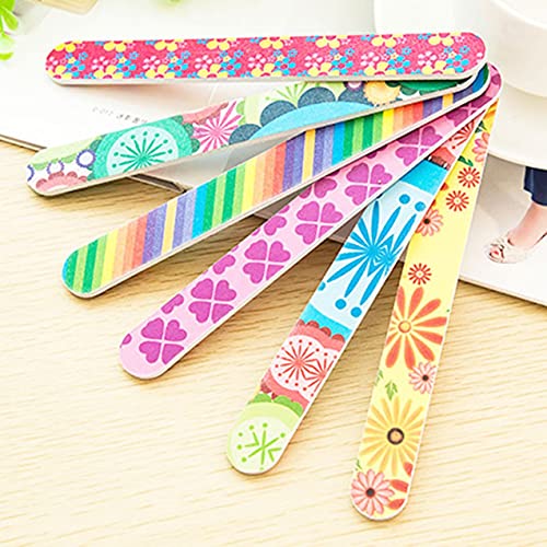 Zhou-YuXiang 1pc Mode farbige doppelseitige Nagelfeile Reparatur Schleifen Regenbogen BAU Streifen Nagel Vertrag Farbe… – Bild 6