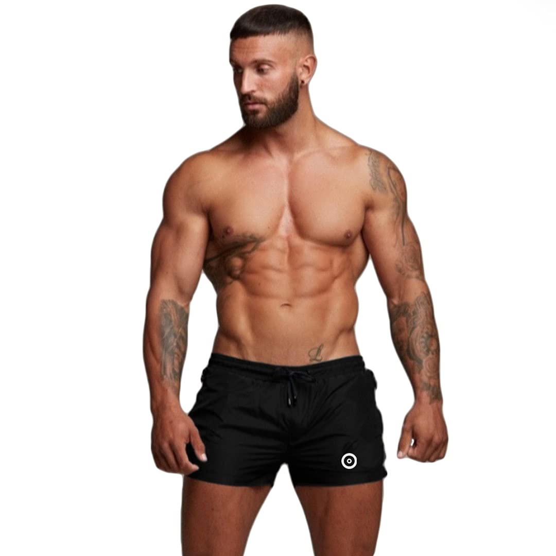 Ducomi Bov Bañador Hombre Playa – Bañadores y Pantalones Cortos de Piscina con Doble Bolsillo y Rejilla Interior - Bañador Corto de Secado Rápido para Natación, Vóley Playa, Playa y Surf