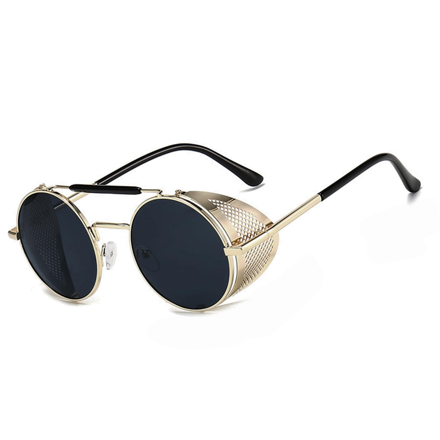 Zonnebril Ronde Heren Dames Gepolariseerd UV400 Metalen Frame Klassieke Retro Bril