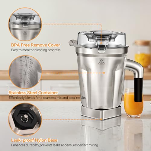 Contenedor acero inoxidable 64 Oz para licuadoras Vitamix miniatura 5