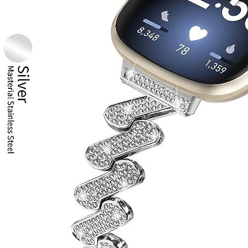 Correa de reloj metal pulsera compatible Fitbit Versa miniatura 4
