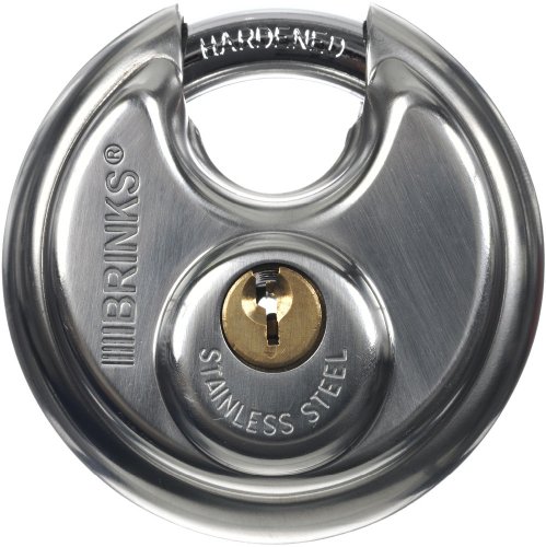 Brinks 663-60001 2-3/8-Inch 60mm Stainless Steel Discus Padlock