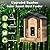 GESENWIN Smart Bird Feeder with Camera for Wild Birds - Identifies 11,000+ Species, Solar Panel Wireless Outdoors Bamboo Birdhouse with Cam,Full Colo Night Vision,2K HD Live Video & Instant Alerts