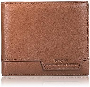RYOMI Wallet for Men Genuine Leather RFID Blocking Front Pocket Bifold Wallet with Money Clip