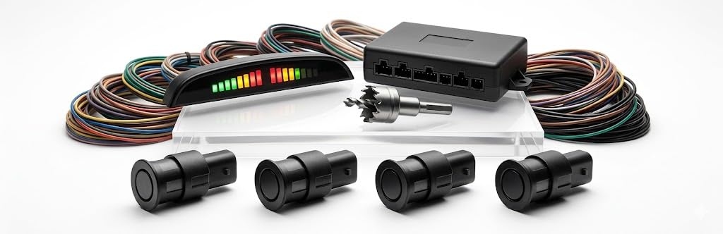Drumstone (𝐄𝐱𝐥𝐮𝐬𝐢𝐯𝐞 𝟐𝟎 𝐘𝐞𝐚𝐫𝐬 𝐰𝐚𝐫𝐫𝐚𝐧𝐭𝐲) Universal Car Reverse Parking Sensor Kit – LED Display Radar System with Sensors for Accurate Object Distance Detection & Parking Safety-image-21