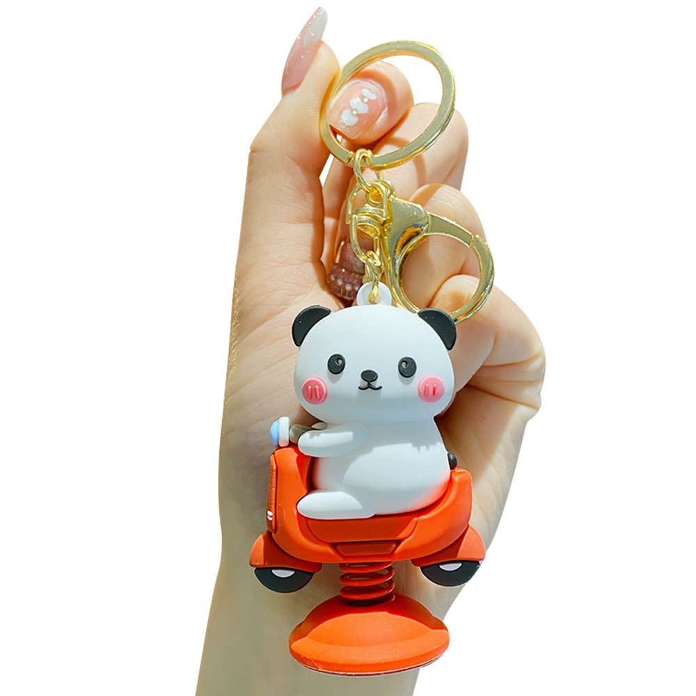 BONICI Creative Funny Driving Little Car Cute Animals Design Pendant Keychain Key-Chains Keyrings