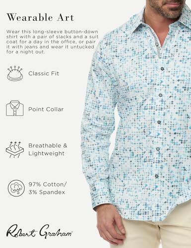 Robert Graham Men's Barraza Long Sleeve Woven Button Down Shirt2