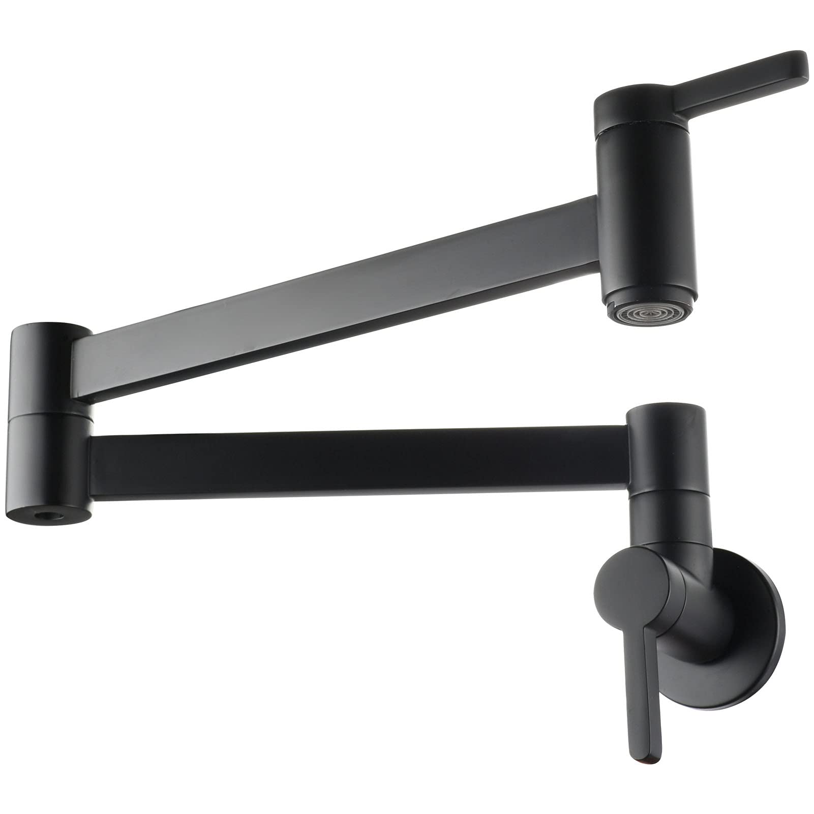 Robinet de cuisine pliant à double articulation et bras pivotant