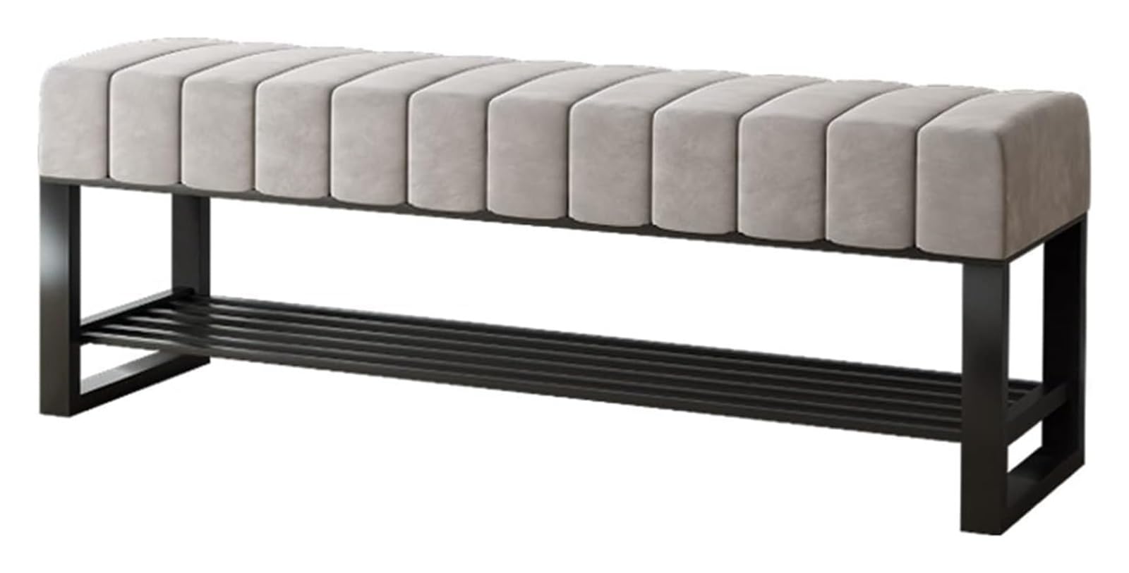 Repose-pieds rembourré ottoman en velours pour gagner de la place