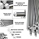35 Stück Federstahldraht Edelstahldraht Metallstäbe 0.8mm X 400mm Metallstange Edelstahl Stange Federdraht Stahlstange Rundstahl Edelstahlstäbe Rundstäbe Hartdraht für DIY Handwerk Modellauto Flugzeug