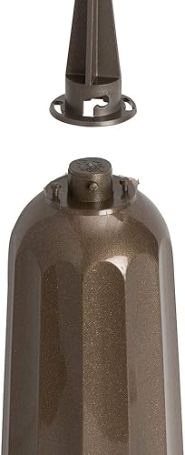 Miniatura 4 de Jarrón de cementerio de plástico de bronce metálico, paquete de 2