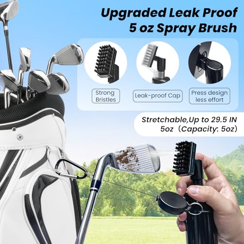 BAPOTH 9-in-1 Golf Accessories for Beginner, Golf Club Cleaner, Golf Towel, Golf Ball Marker Set, Golf Divot Tool with Magnetic Marker, Golf Ball and Golf Tee Holder for Golf Bag, with Gift Box — view 2