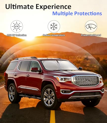 Image of Windshield Sun Shade Custom Fit for GMC Acadia 2017-2023