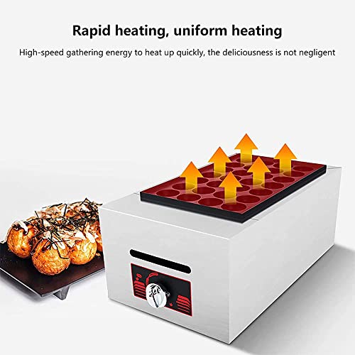 Máquina para Takoyaki con 56 huecos acero inoxidable miniatura 4