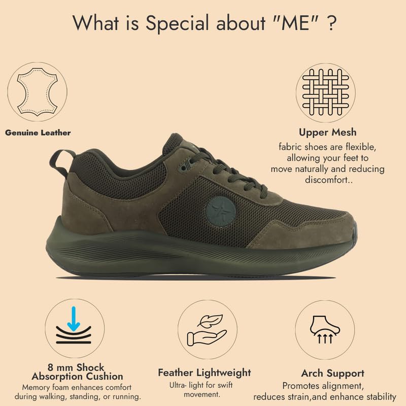 Image of FAUSTO Men Suede Leather Breathable Broad Feet Classic Casual Shoes | All Day Comfortable Walking Sneakers | Memory Cushioned Insole with Anti Skid TPR Sole