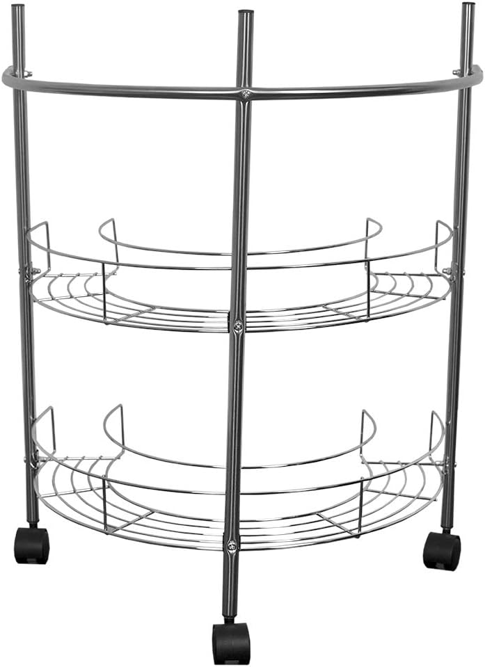 Super Cheap 🛒 Home Basics Under The Shelves 2 Tier Under The Sink Pedestal Rolling Shelves & Storage Organizer for Extra Kitchen & Bathroom Cabinet Storage, Chrome 🔥 Home Basics Under The Shelves 2 Tier Under The Sink Pedestal Rolling Shelves & Storage Organizer for Extra Kitchen & Bathroom Cabinet Storage, Chrome