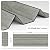 STICKEEP Grey Wood Wall Slat Panels Peel and Stick 3D Fluted Wood Panels