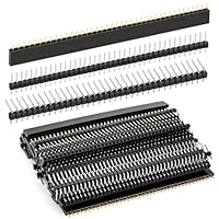 2.54mm 40 Pin Header Gerade Einreihige Stapelbare Buchsenleiste, 45 Stück Männlich und Weiblich Stiftleiste Sockel Steckerleiste, für Arduino Prototyp Stackable Shield, 3 Typen