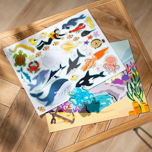 Melissa & Doug Reusable Sticker Pad: Habitats - 150+ Stickers Kids Animal Activities, Restickable Animals Sticker Book, Animal Habitats Removable Stickers for Kids Ages 4+ - FSC-Certified Materials - image 9
