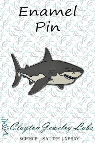 Broche en émail requin blanc idée cadeau originale pour plongeur - 3