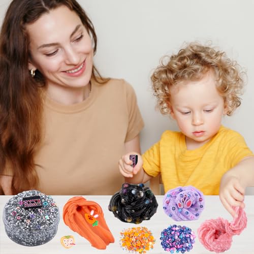 Slime Variety Pack Different Textures, 8 x 100ml Slimes Kit for Kids, Includes Bingsu, Water, Cloud, Butter, Snow Fizz Slime, Slimes Party Favors for Girls & Boys, Birthday Easter - image 6