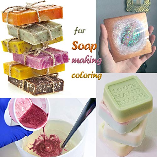 DEWEL 24er Epoxidharz Farbe, Metallic Mica-Pulver Farbe zur Farbherstellung für Resin Harz Seife, Jede Farbe ca. 10g – Bild 6