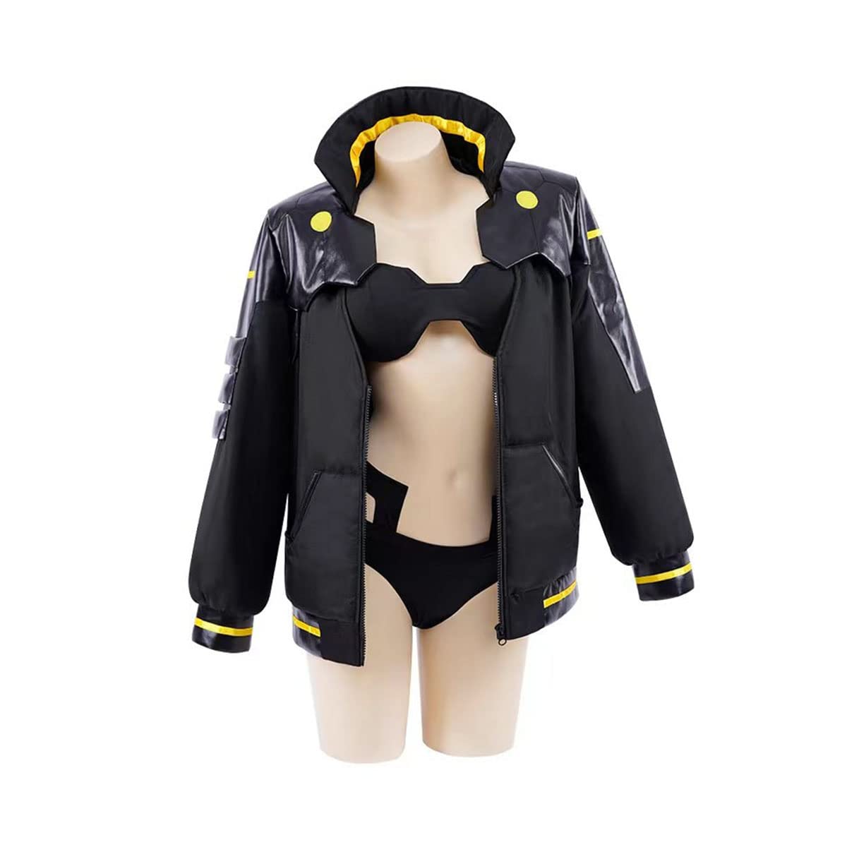 SHIKI Anime Edgerunner Rebecca Cosplay Costume Fashion Black Punk Jacket Coat Halloween Outfit for Women Men