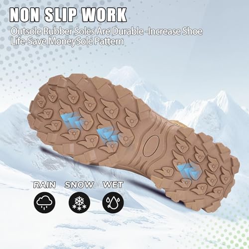 Image of Steel Toe Boots for Men Women Comfortable Lightweight Work Boots for Men Industrial Construction Boot Non Slip Work Shoes
