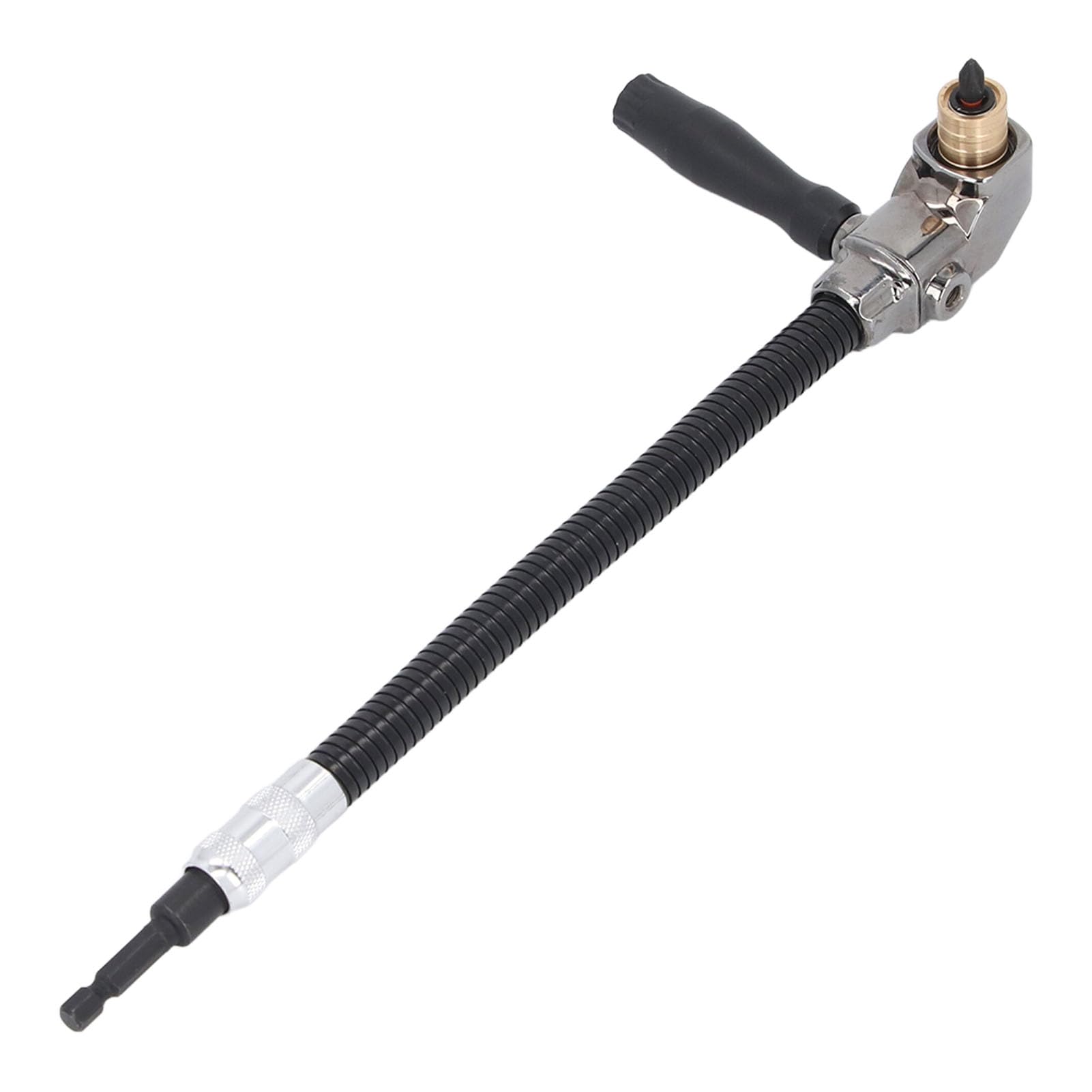 Extension Flexible du Bit de Perceuse avec Adaptateur de Forage à Angle Droit, Porte-tronçon D'extension du Tournevis à Arbre Flexible de 11,8