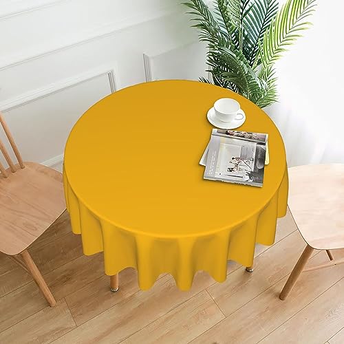 Nappes de table rondes polyester de qualité supérieure textile durable ambré - 2