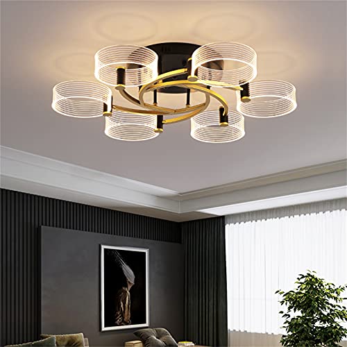 Suspension suspendue led variable 48W avec réglage de luminosité dorée - 2