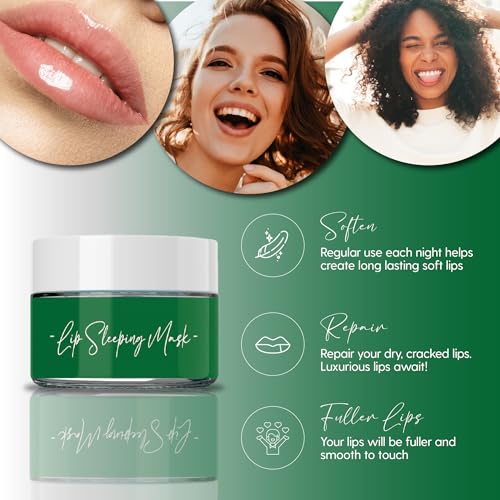 CalmGenix Lip Sleeping Mask with Coconut Flavour | 25g | Overnight Lip Mask Set: Lip Moisturizer Mask and Lip Brush for Lip Care | Comes in Sleeping Lip Mask Box for Easy Gifting - Image 5