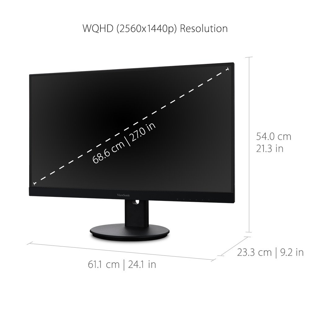 Amazon.com: ViewSonic VG2765 27 Inch IPS WQHD 1440p Ergonomic