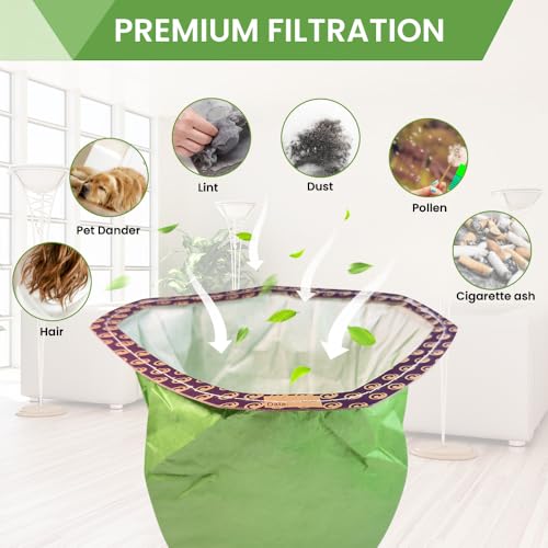 Image of 20 Pack 107666 Intercept Micro Filter Bags Compatible with ProTeam GoFit 3 Backpack Vacuum Cleaner, 3 Quart Backpack Vacuum Bags