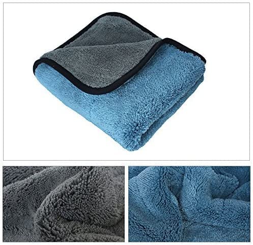 Image of Auto Hub Heavy Microfiber Cloth 500 GSM (Size 60cm x 40cm) /Pack of 3,for Car Cleaning and Detailing, Double Sided, Extra Thick Plush Microfiber Cloth Lint-Free, Color:- Mix, multi color