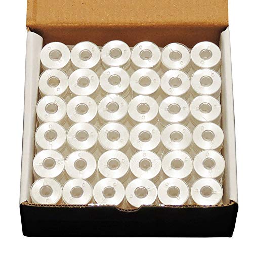 New ThreadNanny 144 White Embroidery Machines PreWound Bobbins for Brother SA156 X52800150 102261103 miniatura 1