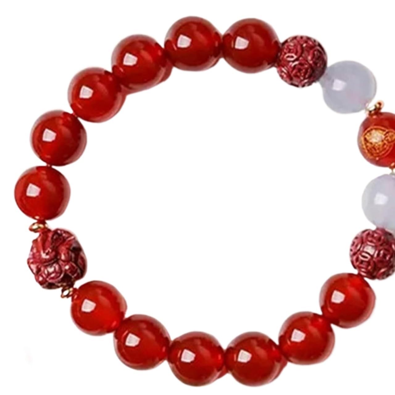 Bracciale con Pietre preziose Naturali, Bracciale con Agata Naturale Bracciale con Animali zodiacali Bracciale con ciondoli Cinabro Bracciale Reiki con Cristalli Talismano Bracciale Porta Fortuna