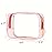 Clear Pouch Small, Makeup Bag, 6.6x2.3x4.7 TSA Approved Toiletry Bag, Clear Travel Bags for Toiletries, Cosmetic Bag for Women-9 Pack