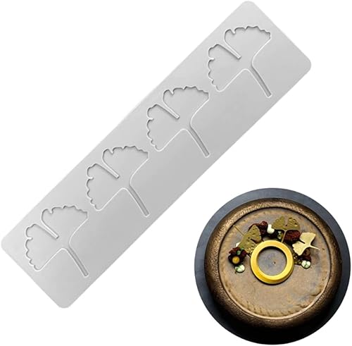 Miniatura 2 de Moldes De Silicona Ginkgo Leaf Lace Design Cake Mold Para Pastel De Boda Plantillas Frontera Molde Fondant Molde de Decoración de Pastel Herramienta