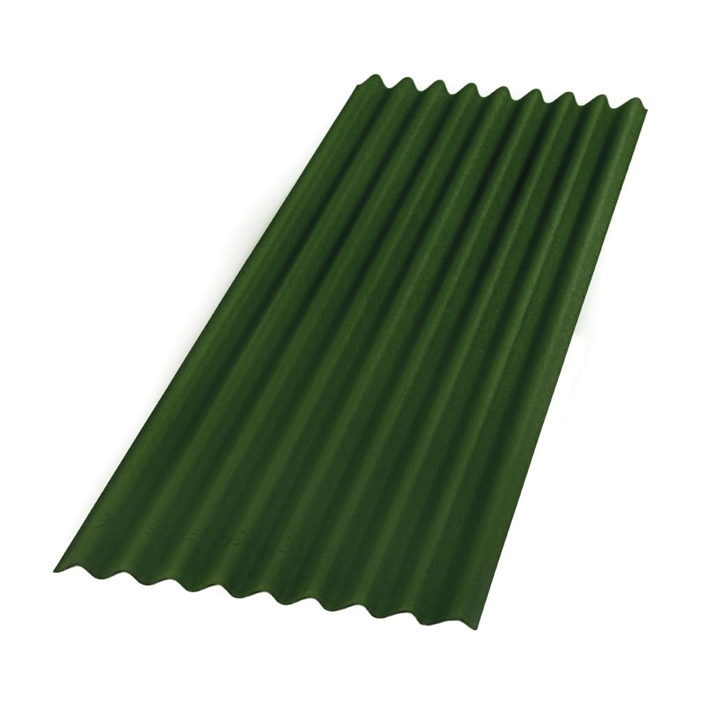 LIGHT - Lastra Monostrato Ondulata Da Copertura Base Verde Intense 200x85 cm. (1)