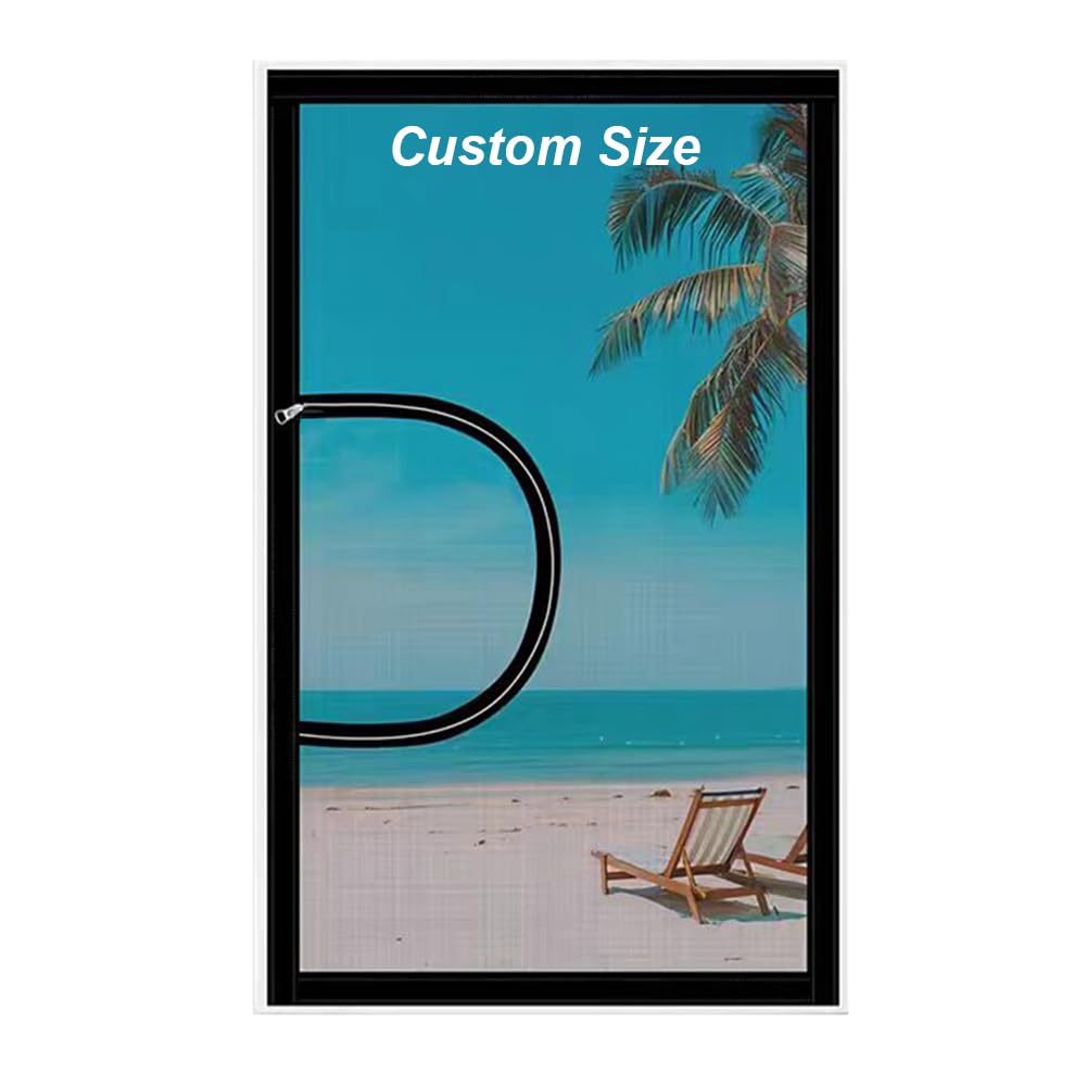  Fly Screens for Windows, Mosquito Net Mesh Window, Cat Window Guard, Thickened Self-Adhesive Window Fly Screen for Windows Doors or Skylights
