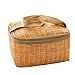 Bolsa de picnic, cesta térmica impermeable para el almuerzo con diseño de Rattan