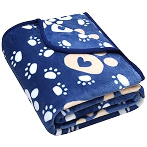 Ahoocustom Flanell-Hundedecke Blau 127x101 cm