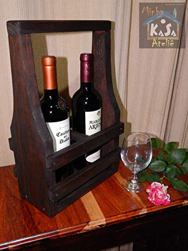 Image of 2-Tier Solid Wood Rolling Bar Cart With Wheels - Wine Serving Trolley, Utility and Kitchen Storage Cart, Seasoning Rack for Dining Room (2 Tier, Brown Polish) (Style 8)
