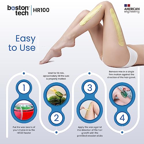 Calentador-de-Cera-Electrico-profesional-con-LCD-Kit-de-Depilacion-Spa-casero-para-Brazos-Axilas-Piernas-y-Bikini-4-paquetes-de-perlas-de-cera-de-100g-y-20-varitas-Capacidad-500ml-Modelo-HR100