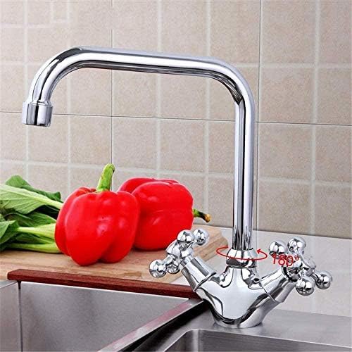 Robinet d'évier à corps en alliage de zinc orientable pour grand confort de vaisselle