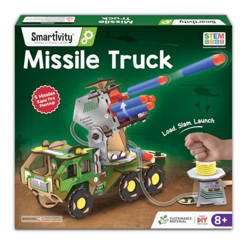 Image of Smartivity DIY Military Vehicle Truck Toy for Kids 8-14 Years