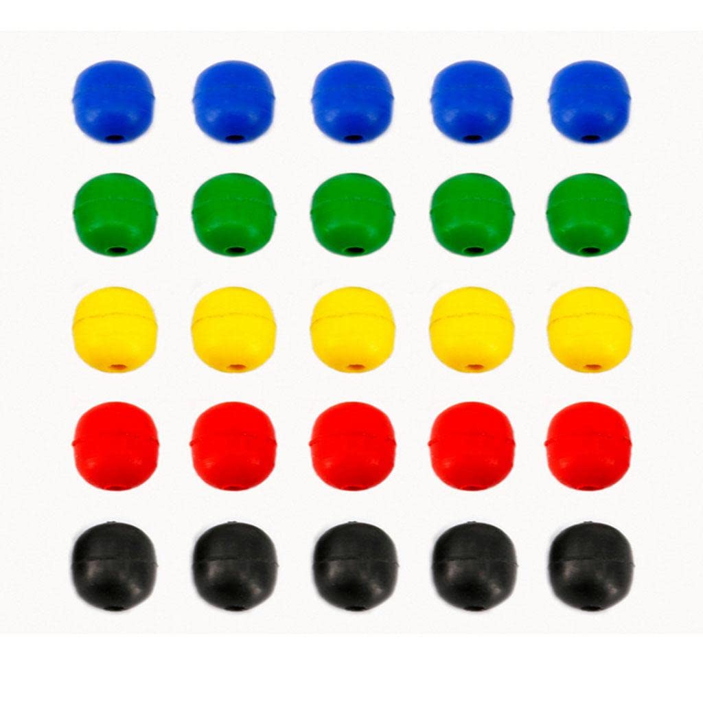 50 Perline Da Pesca In Gomma Morbida Per Carpe - 8mm - Colore Marrone - Assorbimento Urti Ed Esca Realistica - 2
