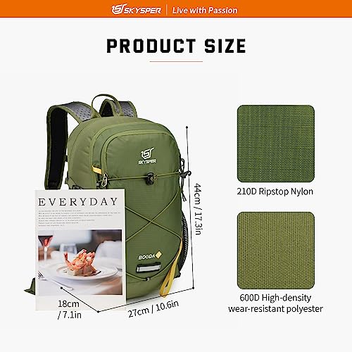 Image of SKYSPER Small Hiking Daypack, 20L Lightweight Travel Backpacks Day Hike Pack with Waist Strap for Women Men