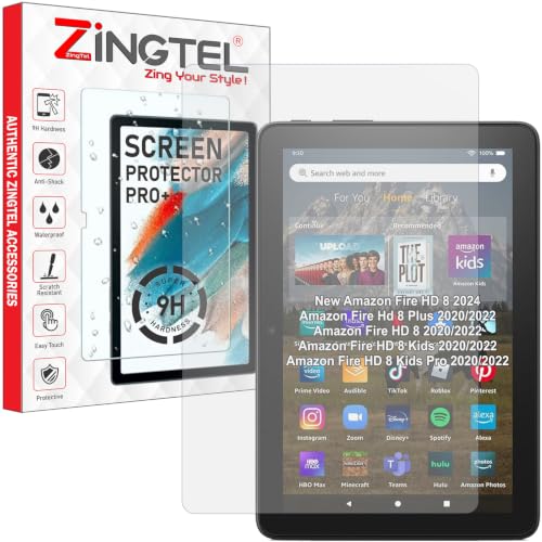 Image of Matte Screen Guard Compatible With New Amazon Fire HD8 / HD8+ / HD8 Kids /Kids Pro Tablet (2024 /2022 /2020) 8 inch Inch Tab Flexible Anti Glare Matte Screenguard Not a Tempered Glass Screen Protector